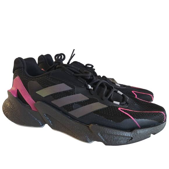 adidas Men\'s X9000L4 Trail Running Shoe, Black/Black/Shock Pink, 10 main image 4